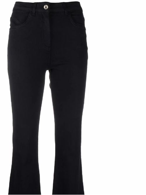 Black woman high-rise flared jeans Patrizia Pepe | CP0937DS04K103